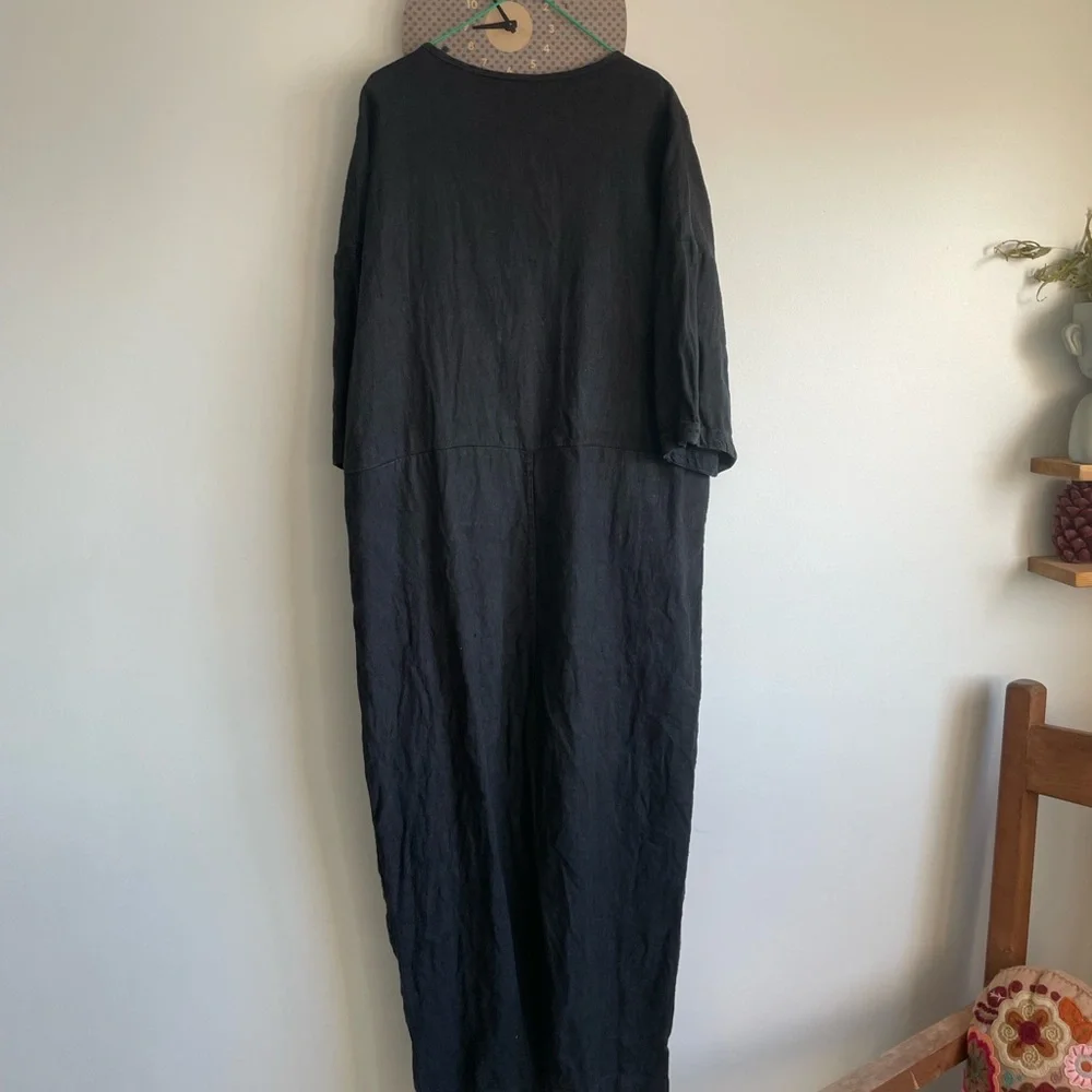 Beaton Linen Utility Jumpsuit - Picture 2 of 4